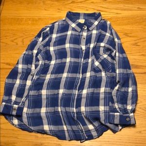 Blue Plaid Flannel